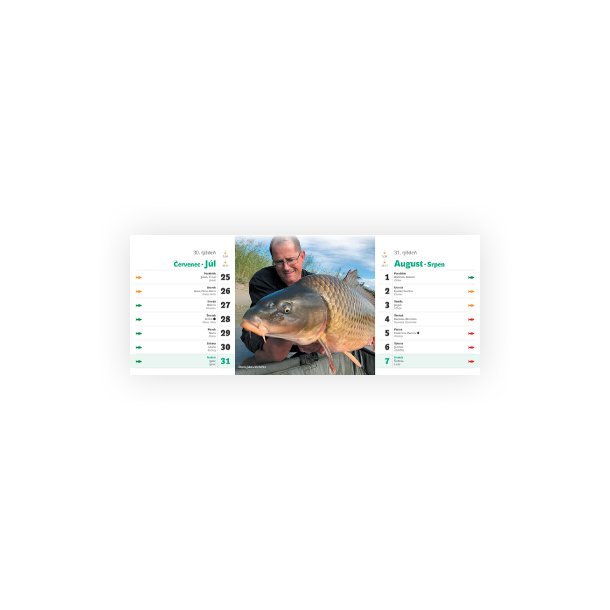 Rybársky stolový kalendár 2022